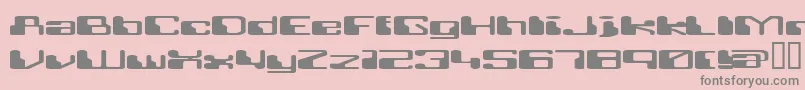 fuente Retroheavyfuture – Fuentes Grises Sobre Fondo Rosa