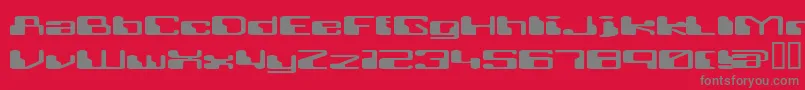 Шрифт Retroheavyfuture – серые шрифты на красном фоне