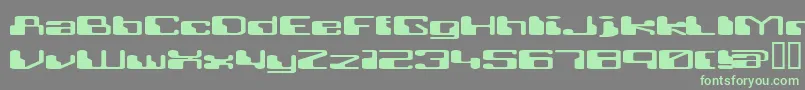 Fonte Retroheavyfuture – fontes verdes em um fundo cinza