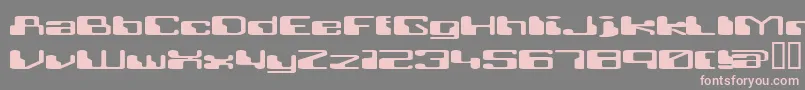 Retroheavyfuture Font – Pink Fonts on Gray Background