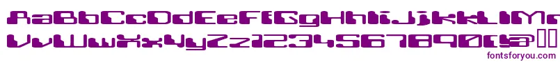 Retroheavyfuture Font – Purple Fonts on White Background