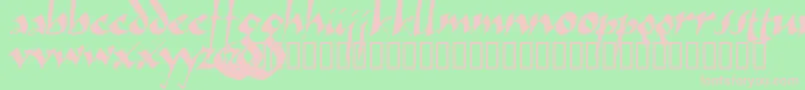 Arthur ffy Font – Pink Fonts on Green Background