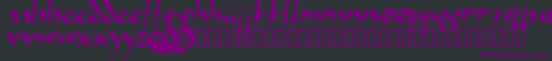 Arthur ffy Font – Purple Fonts on Black Background