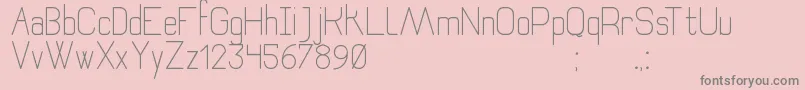 RecoletaSansSt Font – Gray Fonts on Pink Background
