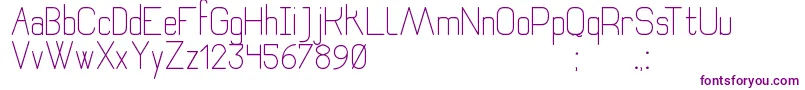 RecoletaSansSt Font – Purple Fonts on White Background