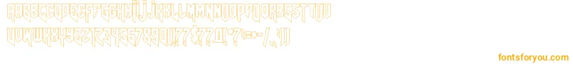 Police Amazdoomrightoutline – polices orange sur fond blanc
