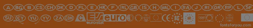 Подробнее о шрифте EeclhPi Шрифт EeclhPi – серые шрифты на коричневом фоне