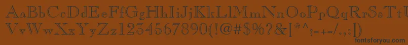 CaslonOpenFaceLt Font – Black Fonts on Brown Background