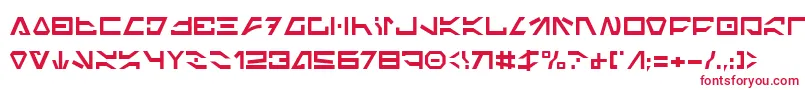 フォントIcode – 白い背景に赤い文字