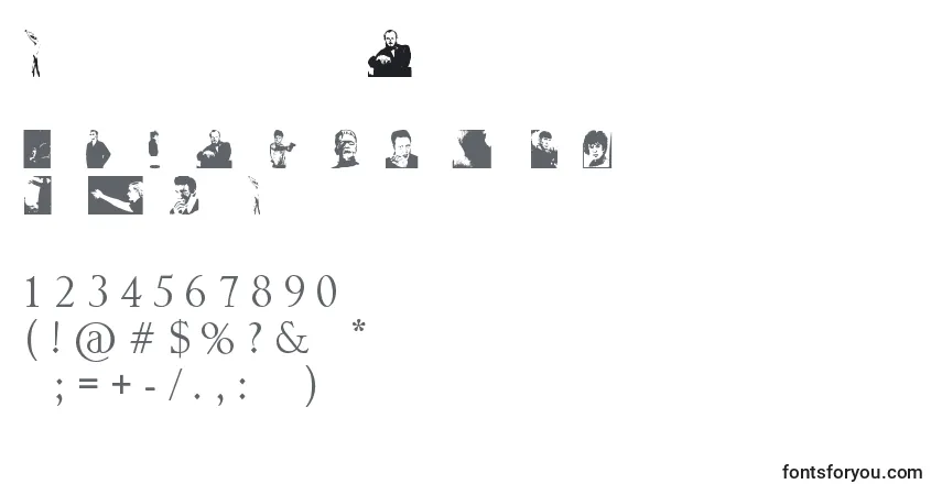 Шрифт NoPerfectPeopleDingbats – алфавит, цифры, специальные символы