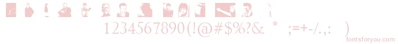 NoPerfectPeopleDingbats Font – Pink Fonts on White Background