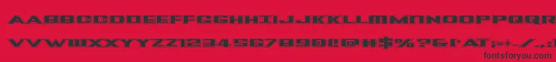 Tigersharkpro Font – Black Fonts on Red Background