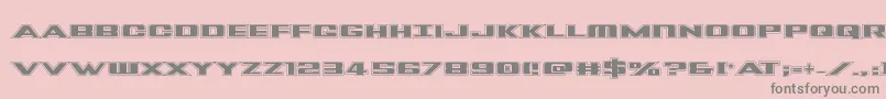 Tigersharkpro Font – Gray Fonts on Pink Background