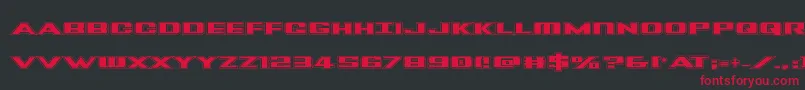 Tigersharkpro Font – Red Fonts on Black Background