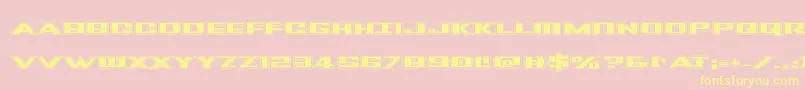 Tigersharkpro Font – Yellow Fonts on Pink Background