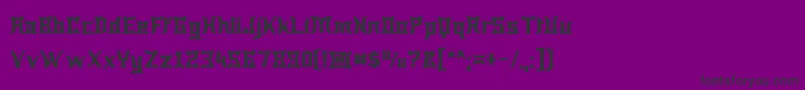 Wewak-Schriftart – Schwarze Schriften auf violettem Hintergrund