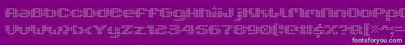 V5XtenderLoinfront Font – Green Fonts on Purple Background