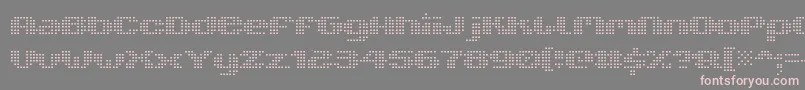 V5XtenderLoinfront-Schriftart – Rosa Schriften auf grauem Hintergrund