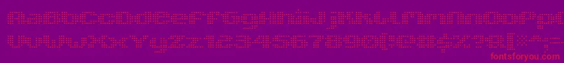 V5XtenderLoinfront Font – Red Fonts on Purple Background