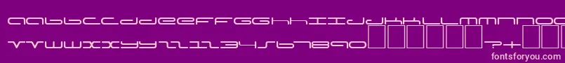 DsPoddCyrLight Font – Pink Fonts on Purple Background