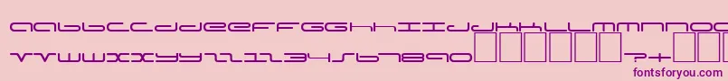 DsPoddCyrLight Font – Purple Fonts on Pink Background