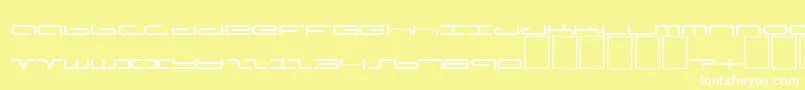 DsPoddCyrLight Font – White Fonts on Yellow Background