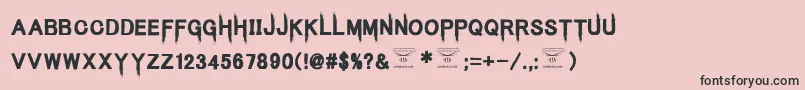 KingsbutcherRegular Font – Black Fonts on Pink Background