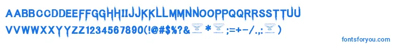 KingsbutcherRegular Font – Blue Fonts on White Background
