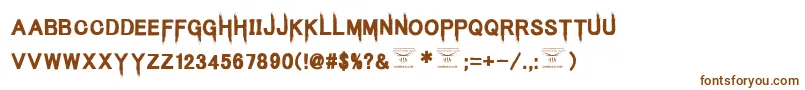 KingsbutcherRegular Font – Brown Fonts on White Background