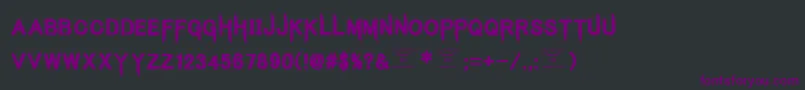 KingsbutcherRegular Font – Purple Fonts on Black Background