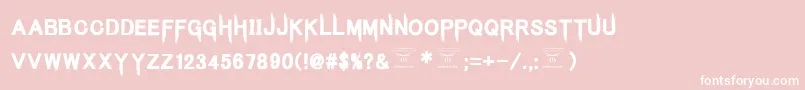 KingsbutcherRegular Font – White Fonts on Pink Background