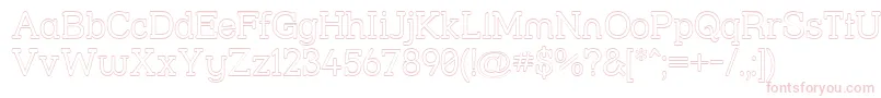 Strslou Font – Pink Fonts on White Background