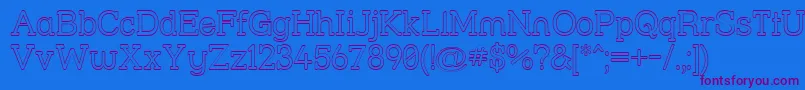 Strslou Font – Purple Fonts on Blue Background