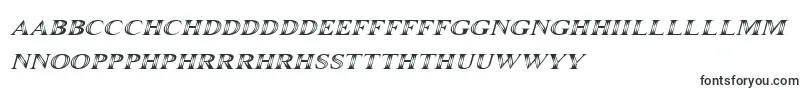 Шрифт Maranallo Italic – валлийские шрифты