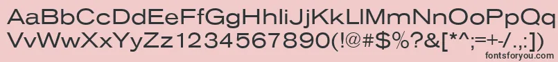 AnconaExRegular Font – Black Fonts on Pink Background