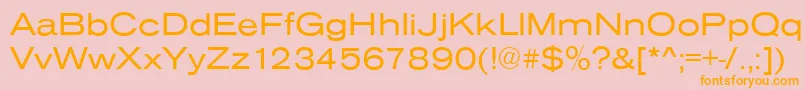 AnconaExRegular Font – Orange Fonts on Pink Background