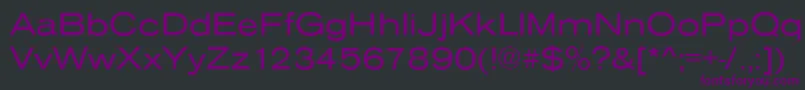 AnconaExRegular Font – Purple Fonts on Black Background