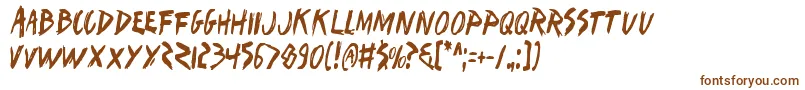 Шрифт Iwantv2c – коричневые шрифты на белом фоне