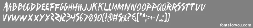 Iwantv2c Font – White Fonts on Gray Background