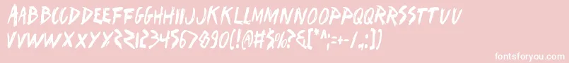 fuente Iwantv2c – Fuentes Blancas Sobre Fondo Rosa