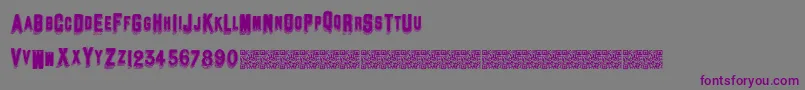 Standardheader Font – Purple Fonts on Gray Background