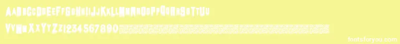 Standardheader Font – White Fonts on Yellow Background