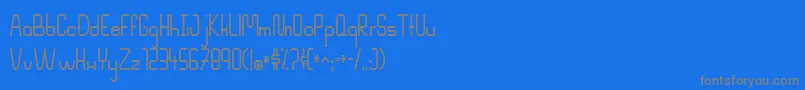 フォントMahsuri – 青い背景に灰色の文字