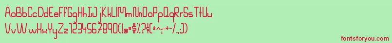Mahsuri Font – Red Fonts on Green Background