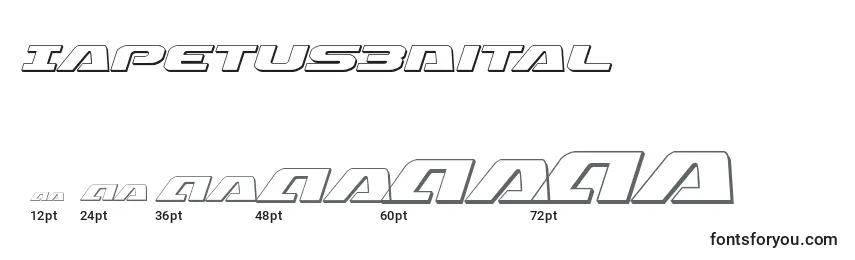 Iapetus3Dital Font Sizes