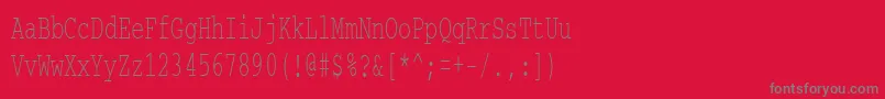 Más sobre la fuente Courierctt60 fuente Courierctt60 – Fuentes Grises Sobre Fondo Rojo