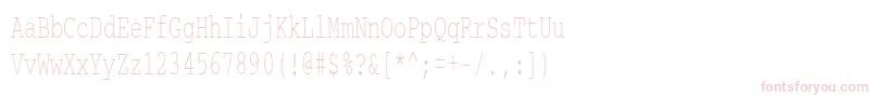 Courierctt60 Font – Pink Fonts on White Background