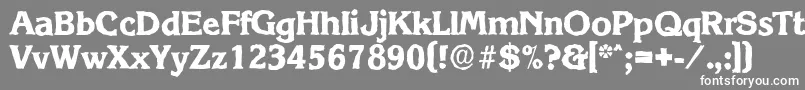 フォントKorinthantiqueXboldRegular – 灰色の背景に白い文字