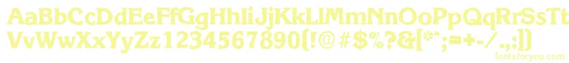Шрифт KorinthantiqueXboldRegular – жёлтые шрифты