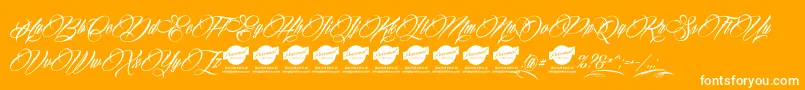 BillionStarsPersonalUse Font – White Fonts on Orange Background